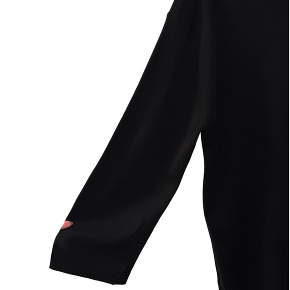 NEW Nili Lotan S Alisaie $1035 Wool CASHMERE Sweater Dress Long Sleeve Black - Picture 9 of 12